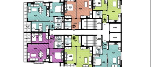 Квартира с 2 комнатами в Авсаллар, Турция № 10208 17