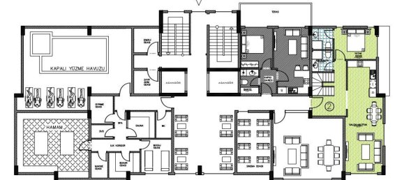 Квартира с 2 комнатами в Авсаллар, Турция № 10208 14
