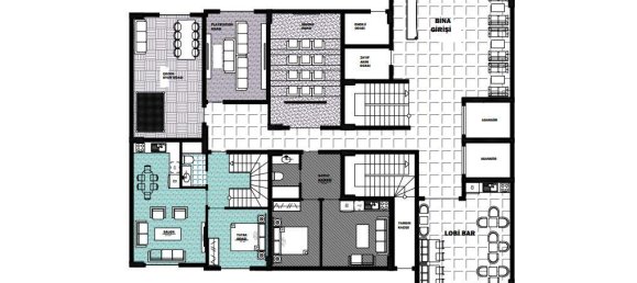 Квартира с 2 комнатами в Авсаллар, Турция № 10208 16