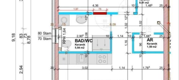 Квартира с 2 комнатами в Либох, Австрия № 237172 14
