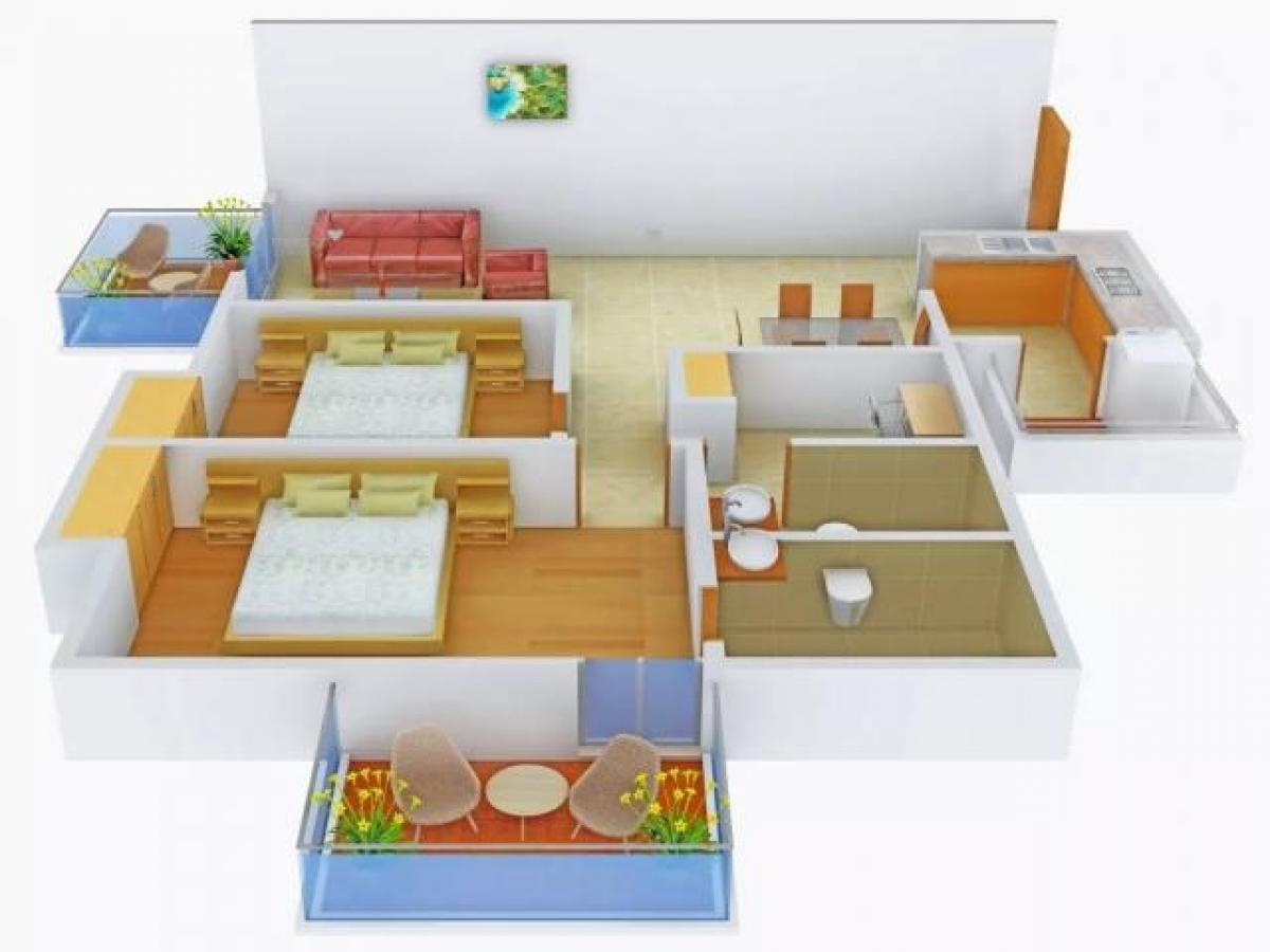 2 غرف نوم منزل في Gurgaon, India رقم 7359