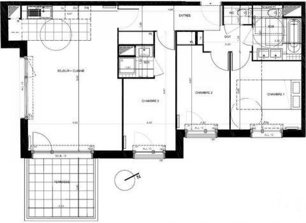 Condominio de 3 dormitorios en Colombes, France No. 25295