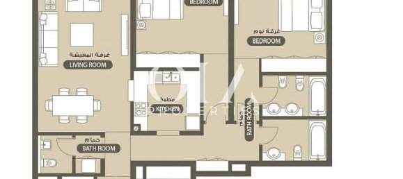 2 غرف نوم شقة في Al Raha Beach, UAE رقم 17469 8