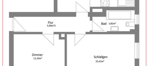 2-salle Appartement à Augsburg, Germany No. 1621 6
