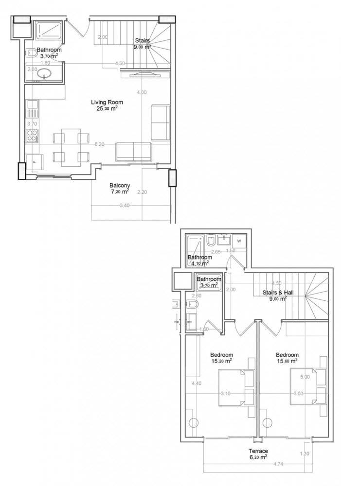 بانتهاوس 2+1 في Yekta Green Life Gazipasa Residence, Gazipasa, Turkey رقم 39550 1