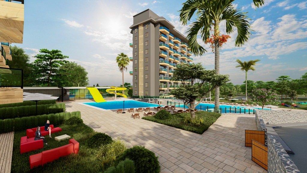 Wohnung 3+1 in Konak Green Towers, Alanya, Turkey, Nr. 39643