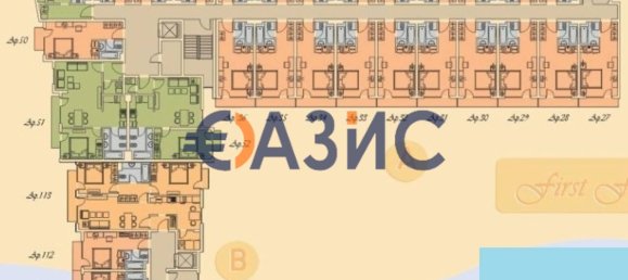 2 غرف نوم شقة في Sveti Vlas, Bulgaria رقم 767 18