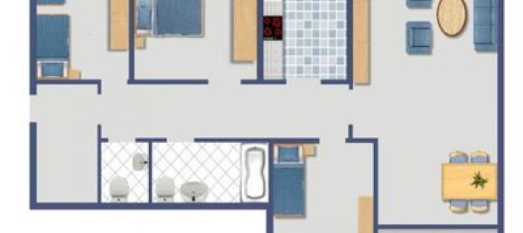 Квартира с 4 комнатами в Дюссельдорф, Германия № 42794 11