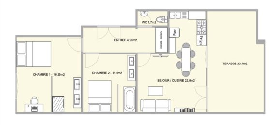 2 غرف نوم شقة في Paris, France رقم 344797 23