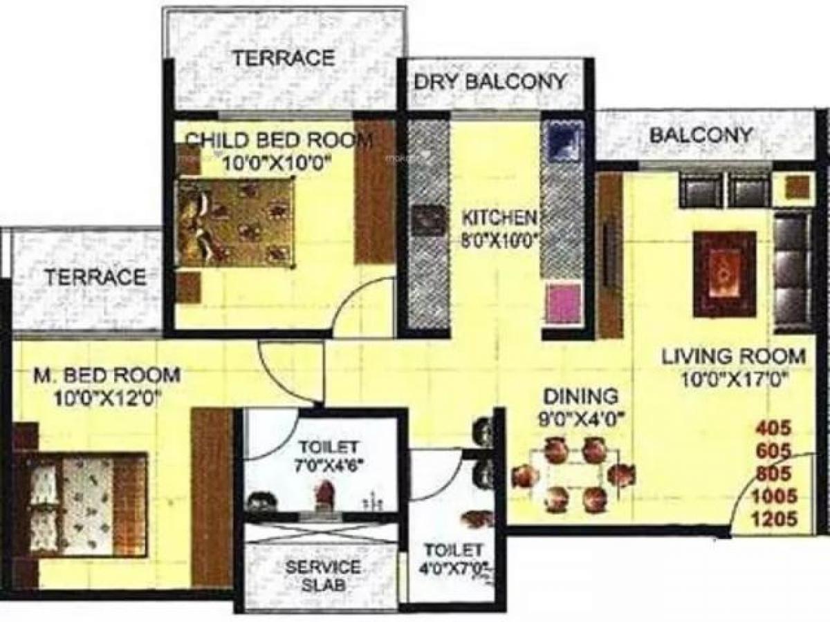 2 bedrooms House in Mumbai, India No. 57066