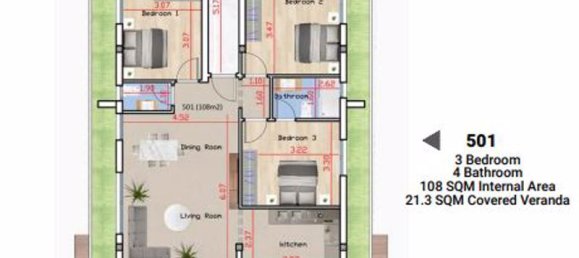 3 dormitorios apartamento en venta en Larnaca, Larnaka, Cyprus № 11557 7