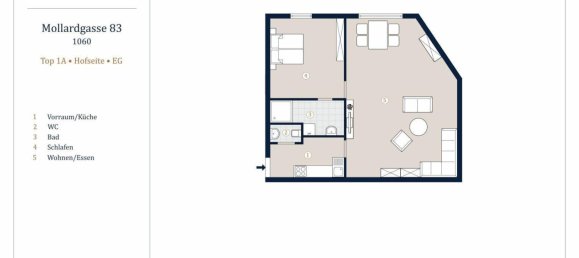 2-Zimmer Wohnung in Mariahilf, Austria, Nr. 232894 10