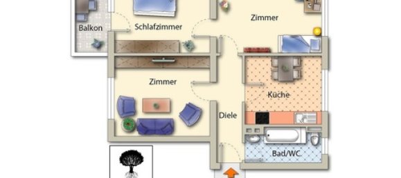 2 Schlafzimmer Wohnung in Mülheim an der Ruhr, Germany, Nr. 72620 5
