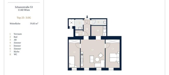 Apartamento de 3 divisões em Penzing, Austria N.º 196506 10