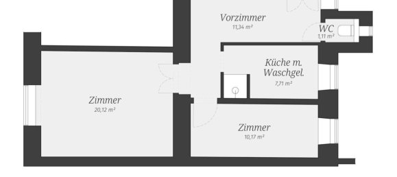 Apartamento de 2 divisões em Rudolfsheim-Funfhaus, Austria N.º 260365 19