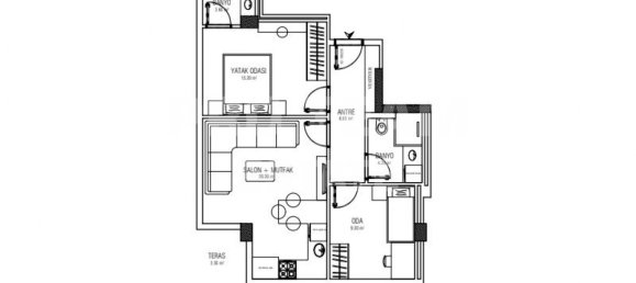 Apartamento de 2 habitaciónes en Lara, Turkey No. 27144 15
