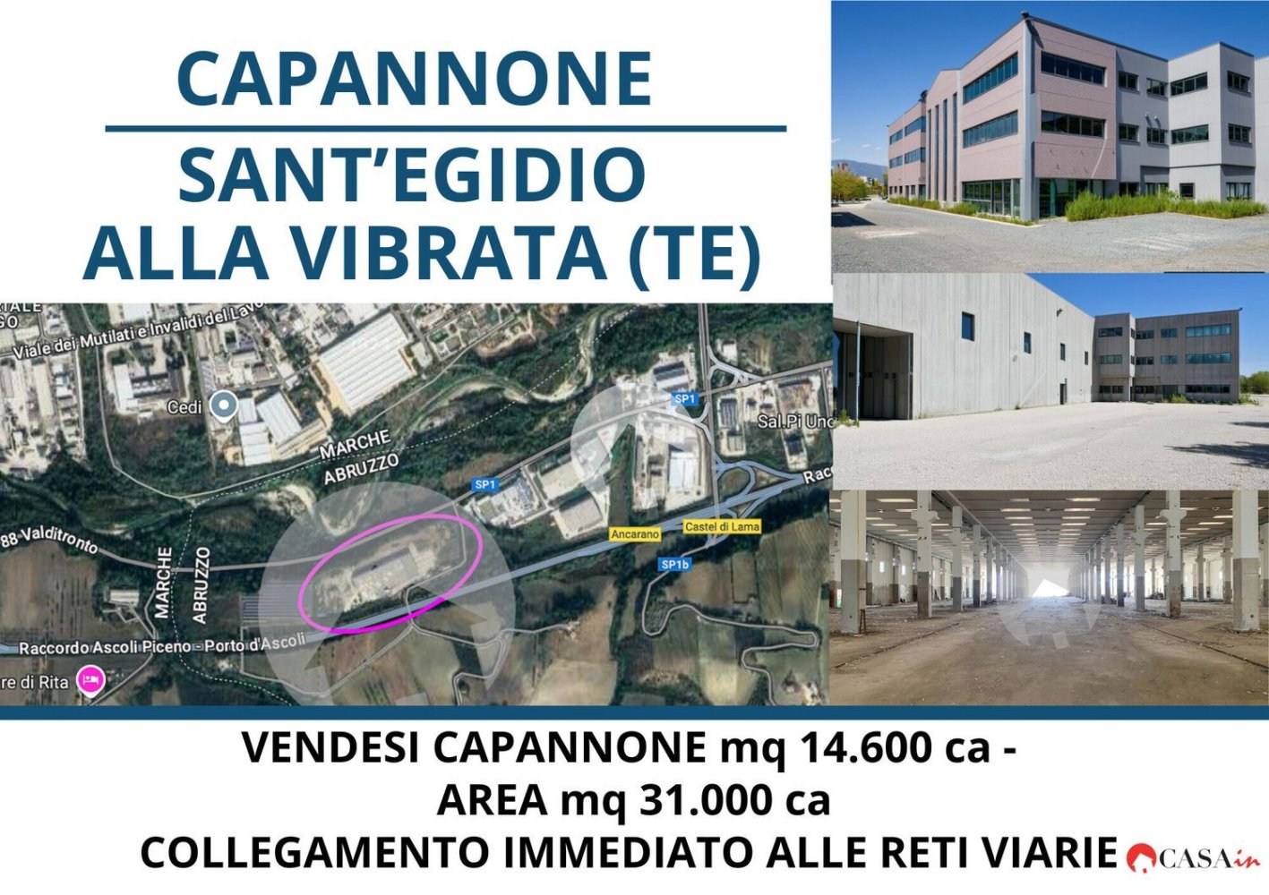 Lagerhaus in Sant'Egidio alla Vibrata, Italy 14600m², Nr. 314036