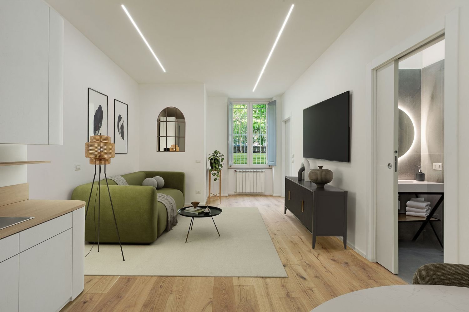 Квартира с 3 спальнями в Милан, Италия № 357768