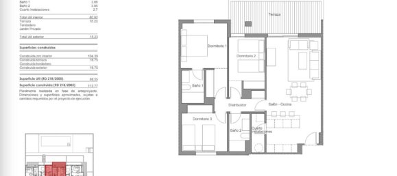 3 Schlafzimmer Wohnung in Torre del Mar, Spain, Nr. 152714 2