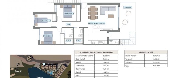 3 Schlafzimmer Bungalow in Finestrat, Spain, Nr. 9279 5