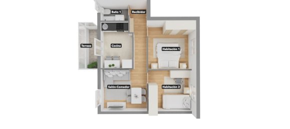 Квартира с 2 спальнями в Витория-Гастейс, Испания № 162280 14