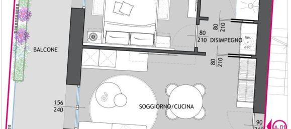 2غرفة شقة في Bergamo, Italy رقم 220781 39