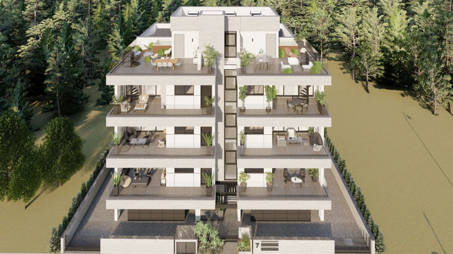 2 غرف نوم بانتهاوس في Mesa Geitonia, Cyprus رقم 30382