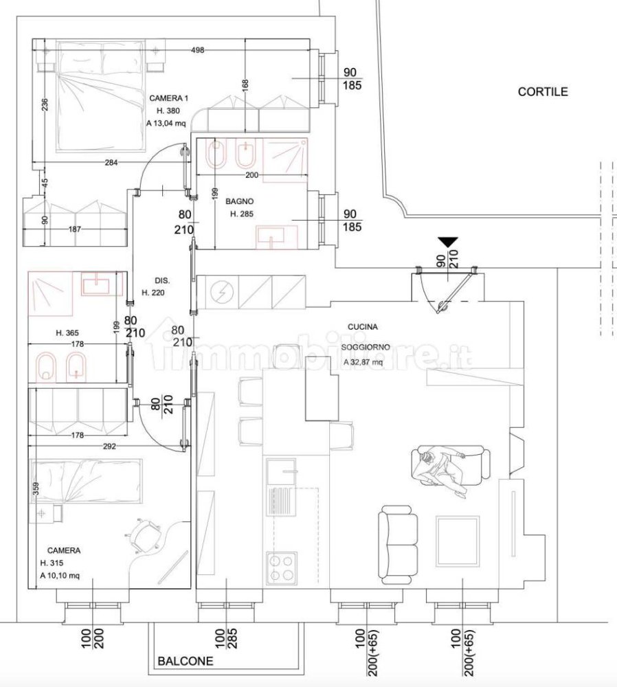 2 bedrooms Apartment in Milan, Italy No. 315240