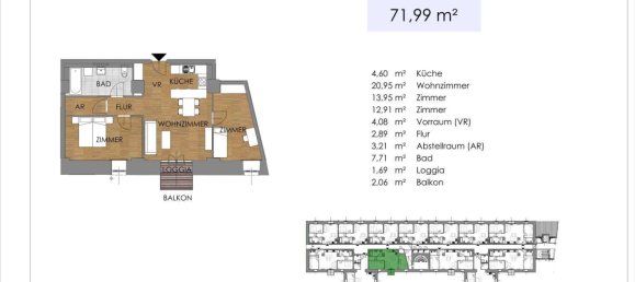 2-Zimmer Wohnung in Bruck an der Leitha, Austria, Nr. 197983 23