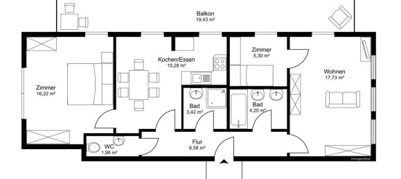 3 rooms Apartment in Bad Gastein, Austria No. 214097 9