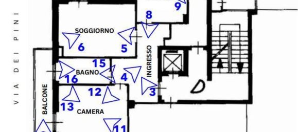 2 rooms Apartment in Melegnano, Italy No. 4658 9