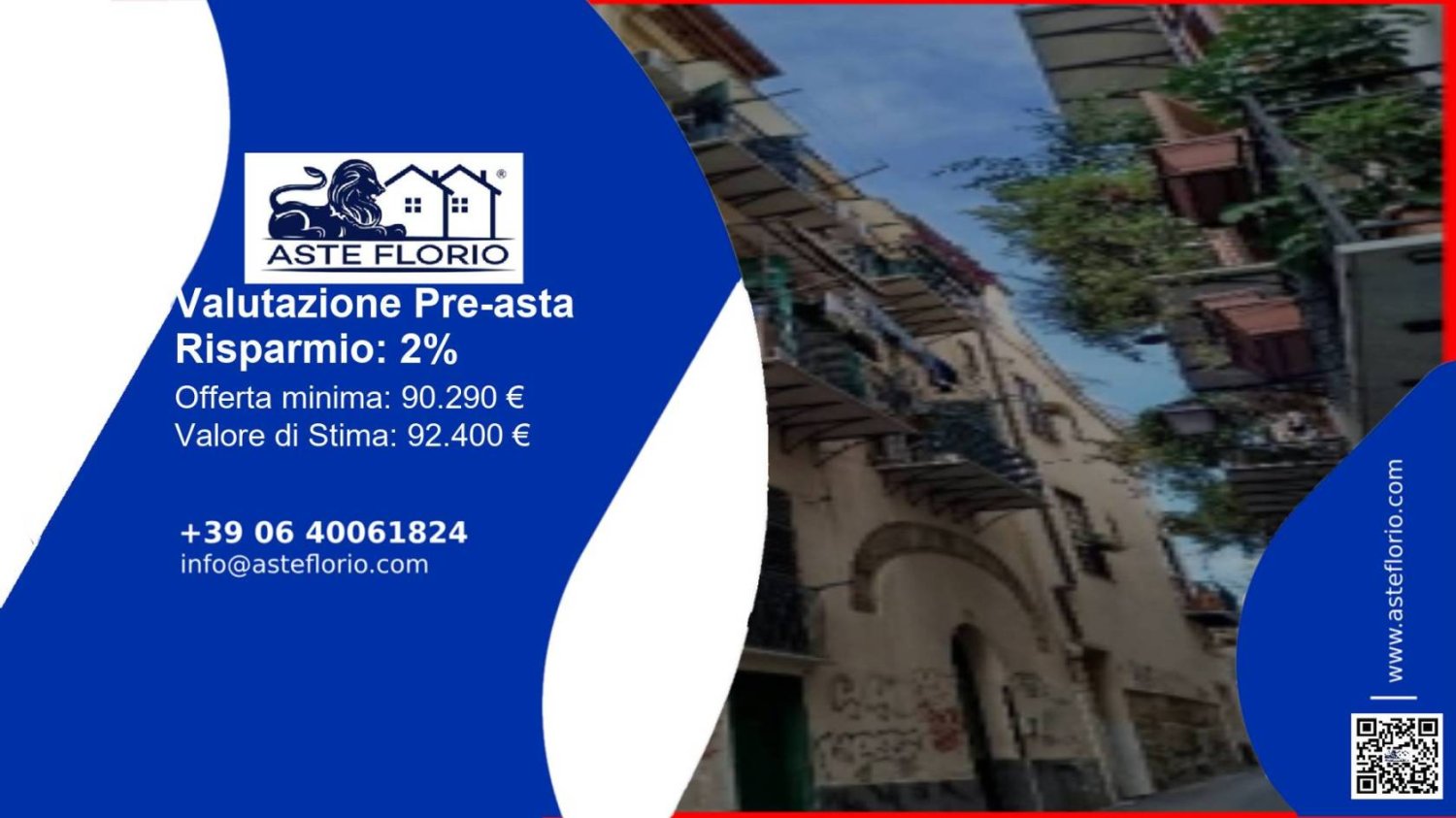 2 Schlafzimmer Wohnung in Palermo, Italy, Nr. 60970