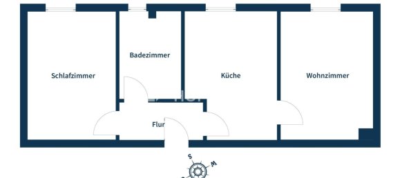 1 غرف نوم شقة في Bottrop, Germany رقم 10220 8