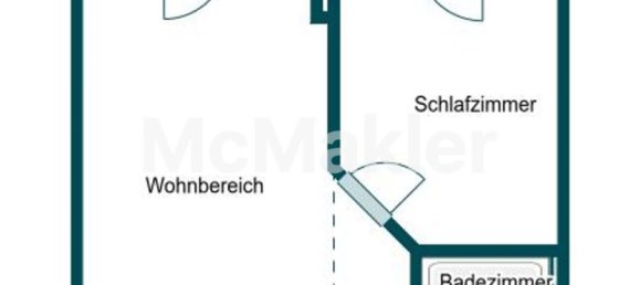 Квартира с 1 спальней в Передняя Померания-Грайфсвальд, Германия № 357923 19