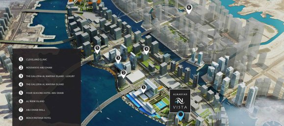 Квартира с 1 спальней в Al Maryah Vista, Остров Аль-Мария, ОАЭ № 58746 3