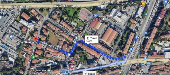 2 rooms Apartment in Florence, Italy No. 193927 12