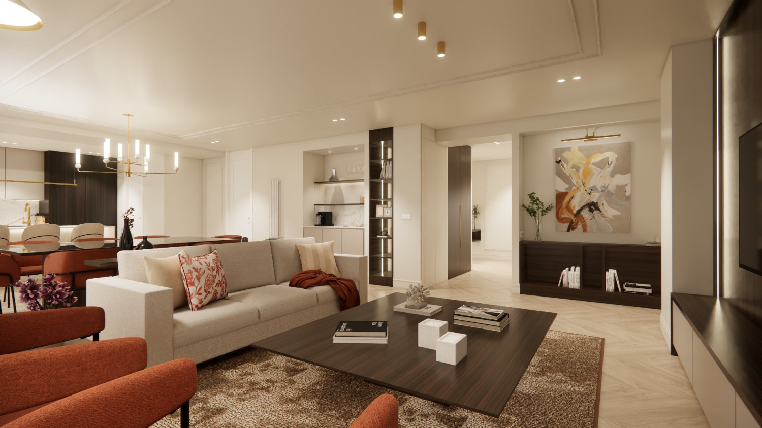 3 bedrooms Apartment in Madrid, Spain No. 98397