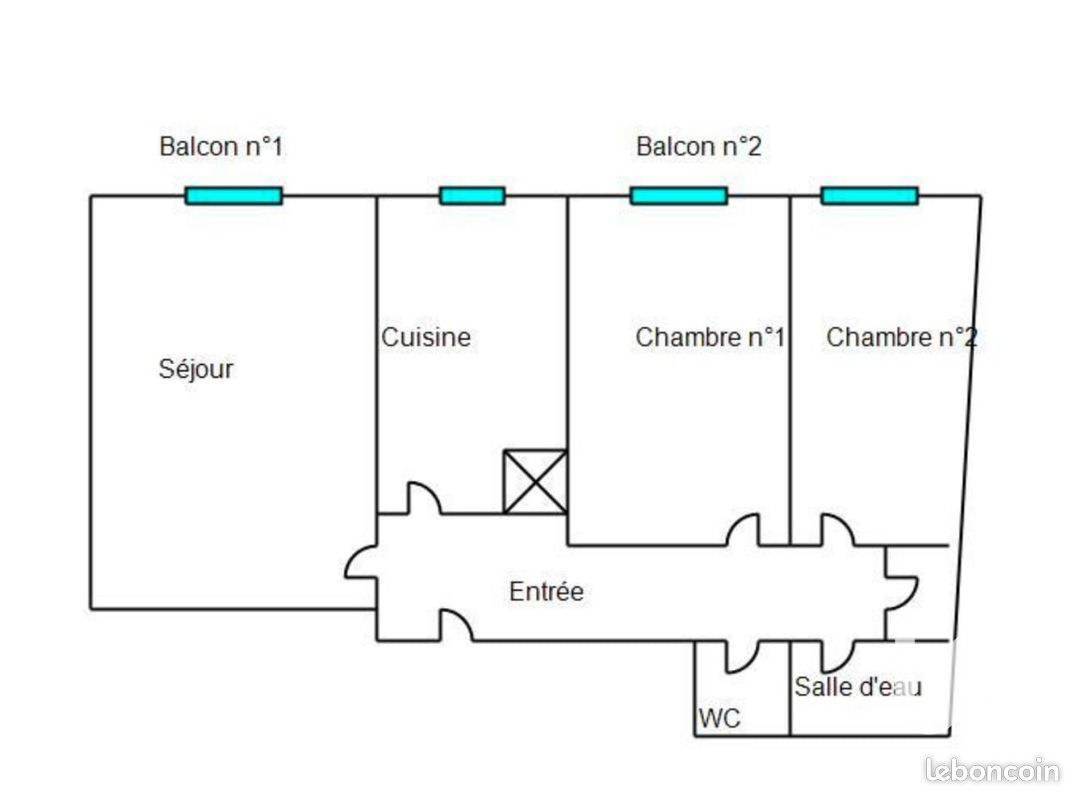2 bedrooms Apartment in Nice, France No. 279062