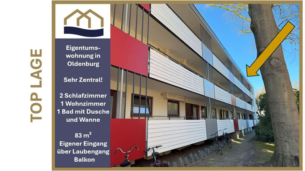 Apartamento de 2 dormitorios en Oldenburg, Germany No. 227127