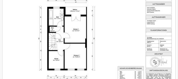 Dúplex de 2 dormitorios en Bremen, Germany No. 21510 10
