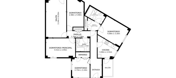 4 غرف نوم شقة في Zaragoza, Spain رقم 65194 14