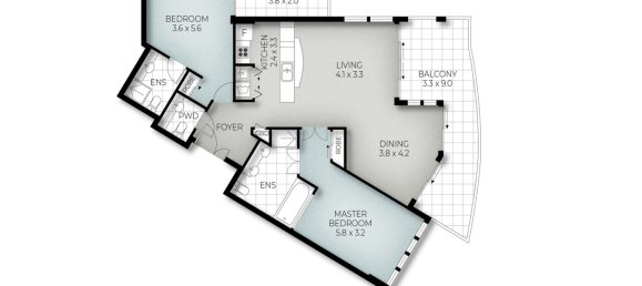 2 غرف نوم شقة في Kingscliff, Australia رقم 175 22