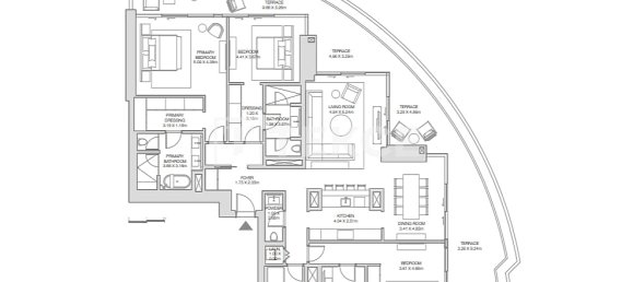 4 bedrooms Apartment for sale in Dubai Harbour, Dubai, UAE № 123909 14