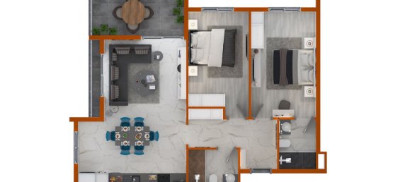 Wohnung 2+1 in NOVITA DELUXE RESIDENCE, Mahmutlar, Turkey, Nr. 34589 3