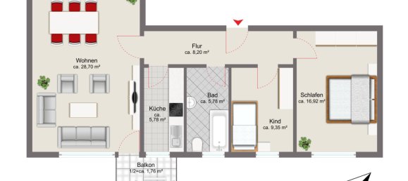 3 rooms Apartment in Starnberg, Germany No. 284889 12