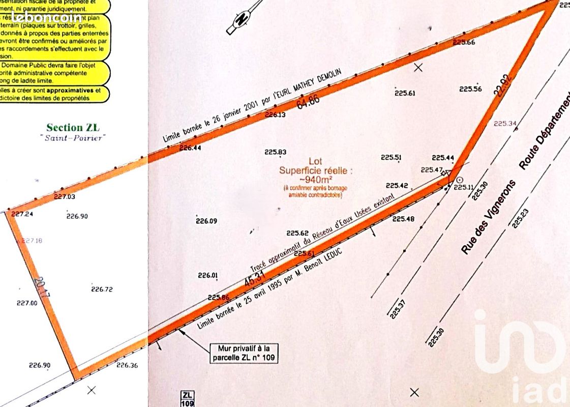 939m² Land in Marnay, France No. 80187