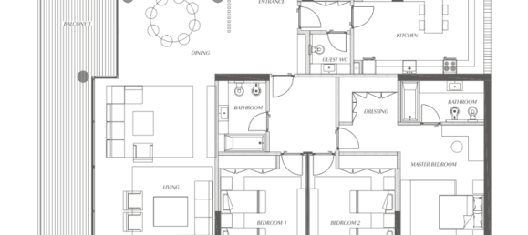 Студия в Al Zorah, ОАЭ № 121375 8