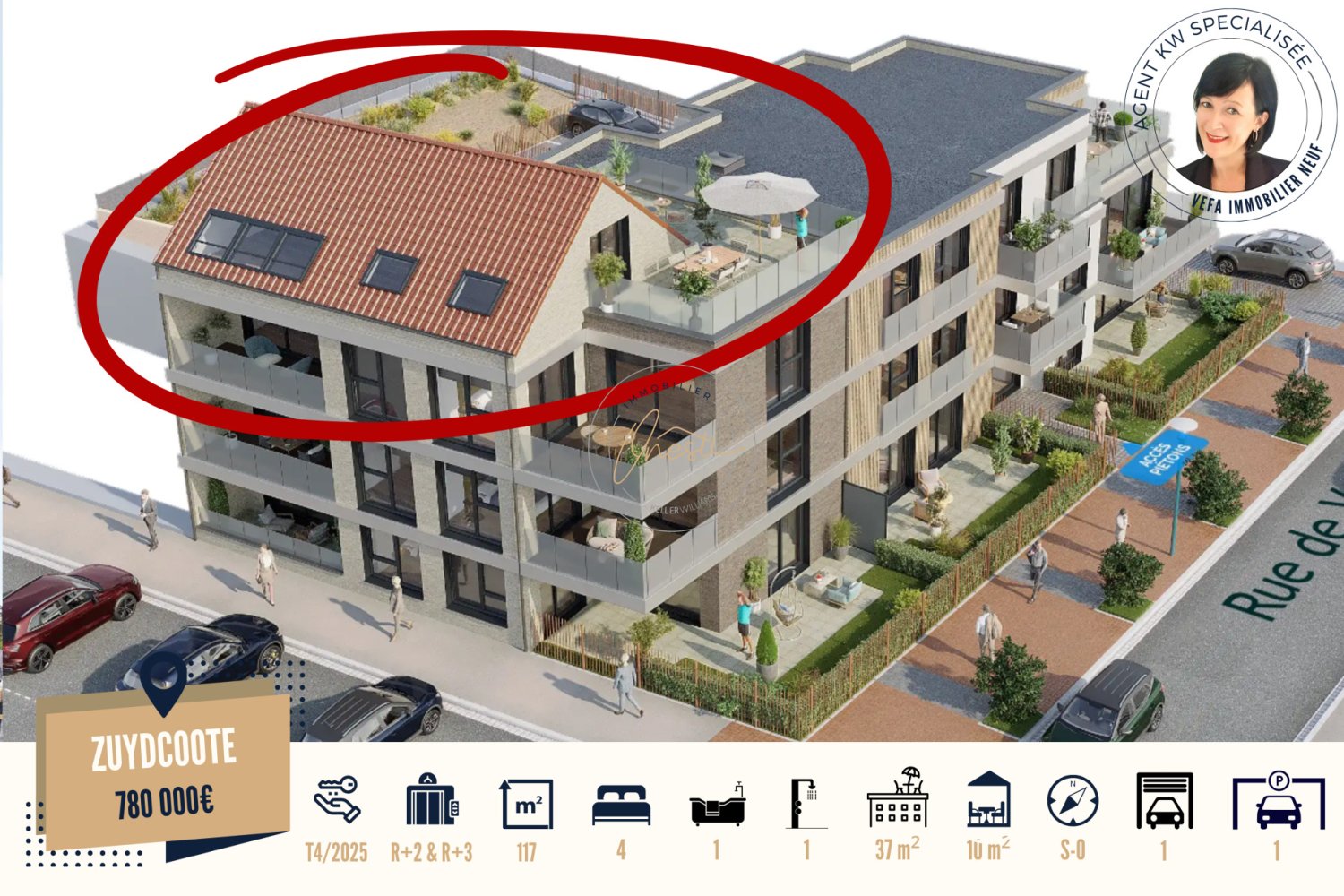 Apartamento T4 em Zuydcoote, France N.º 215852