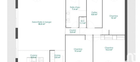 3 غرف نوم منزل في Tournus, France رقم 203702 13