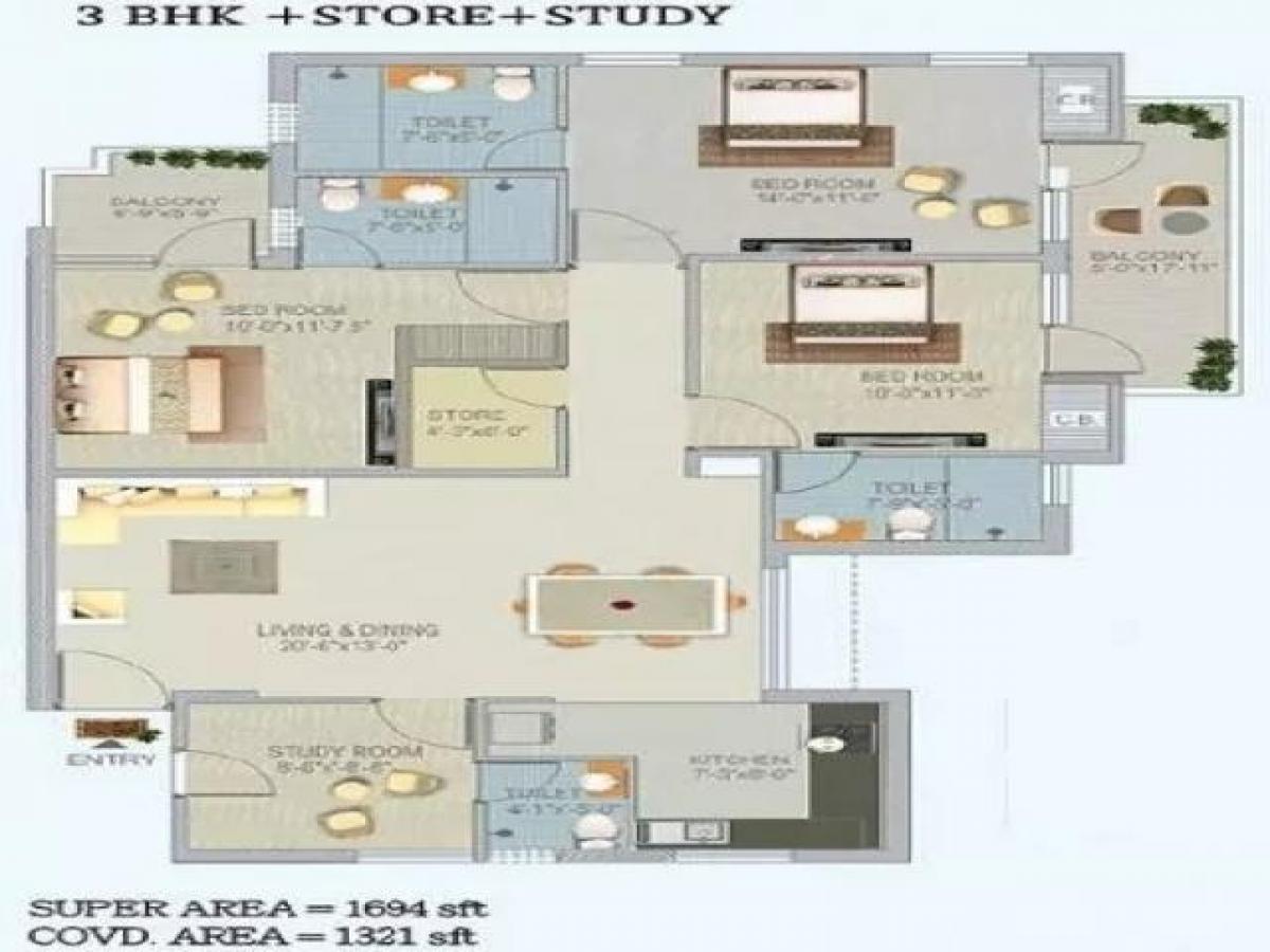 3 Schlafzimmer Haus in Noida, India, Nr. 67614